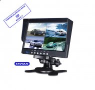 NVOX HM 740 QUAD Monitor samochodowy lub wolnostojący LCD 7" cali cofania obsługa 4 kamer 12V 24V - NVOX HM 740 QUAD