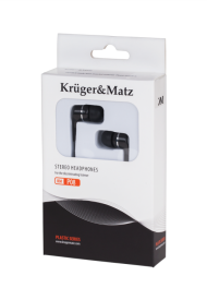 Słuchawki przewodowe douszne czarne Kruger&Matz KMP08 - KMP08