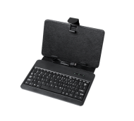 Pokrowiec uniwersalny do tabletów 7 cali z klawiatura micro USB - KOM0471