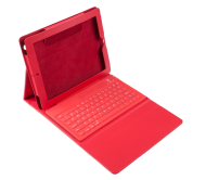Pokrowiec uniwersalny na tablet 9.7 cali z klawiaturą bluetooth czerwona - KOM0477