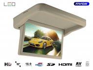 Monitor podwieszany podsufitowy automatycznie opuszczany LED HD 15" HDMI USB SD Video-IN 24V - NVOX RFVT1569M BE