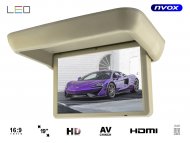 NVOX 1909M BE Monitor podwieszany podsufitowy automatycznie opuszczany LED HD 19" HDMI Video-IN 24V - NVOX 1909M BE AV HDMI