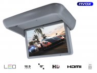 NVOX 1909M GR Monitor podwieszany podsufitowy automatycznie opuszczany LED HD 19" HDMI Video-IN 24V - NVOX 1909M GR AV HDMI