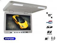 NVOX RF1590U GR Monitor podwieszany podsufitowy LCD 15" cali LED IR FM USB SD  - NVOX RF1590U GR