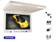 NVOX RF1590 BE Monitor podwieszany podsufitowy LCD 15" cali LED IR FM VGA - NVOX RF1590 BE