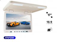 Monitor podwieszany podsufitowy LCD 17" cali LED IR AV - NVOX VRF1754 BE