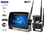 Monitor rejestrator samochodowy LCD 7" AHD z obsługą 2 bezprzewodowych kamer 12V 24V - NVOX AHM6072WI-R-S 7" DIGITAL