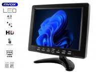 NVOX PC 808T monitor samochodowy lub wolnostojący LCD 8" cali z ekranem dotykowym VGA 12V 230V - NVOX PC 808T