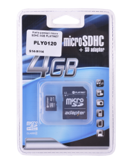 Karta pamięci micro SDHC 4GB PLATINET - PLY0120