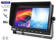 Monitor  LCD 9" z obsługa do 2 kamer 4PIN 12V 24V - NVOX HM1002