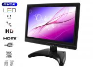 NVOX PC1018 HD Monitor LED HD 10" HDMI VGA USB AV BNC 12V 230V - NVOX PC1018 HD
