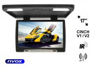 NVOX VRF1754 BL Monitor podwieszany podsufitowy LCD 17" cali LED IR AV - NVOX VRF1754 BL