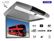 NVOX RF156HDMI GR Monitor podwieszany podsufitowy LCD 15" cali FULL HD LED HDMI USB SD IR FM - NVOX RF156HDMI GR