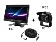 Monitor samochodowy LCD 7 cali 12/24V kabel 5M oraz kamera cofania 4pin zestaw HD - NVOX AHM607 DUAL 4PIN + NVOX GDB2094 + NVOX KABEL 4PIN 5M