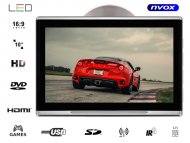 Monitor samochodowy zagłówkowy LED 10" HD z HDMI DVD USB SD IR FM GRY 12V - NVOX HVT1017