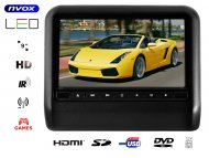 NVOX DV9917HD BL Monitor na zagłówek samochodowy LCD 9" cali LED HD DVD USB SD IR FM GRY 12V - NVOX DV9917HD BL