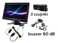 NVOX HM 716 HD monitor zagłówkowy lub wolnostojący LCD 7" z kamerą cofania oraz moduł bezprzewodowy - NVOX HM 716 HD + C10WI + CM40P