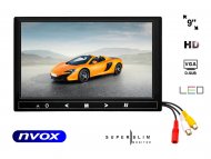 NVOX HM 910 VGA monitor samochodowy lub wolnostojący LCD 9" cali LED HD VGA HDMI AV 12V 230V - NVOX HM 910 VGA