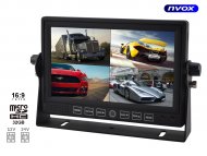 NVOX HM720DVR QUAD Monitor samochodowy LCD 7" z obsługą 4 kamer i funkcją DVR rejestratora 12V 24V - NVOX HM720DVR QUAD