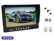 NVOX VHM9607 12-24V Monitor LCD 9" z obsługa do 2 kamer 4PIN 12V 24V - NVOX VHM9607 12-24V