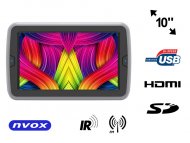 NVOX VR1117 HD BL Monitor samochodowy zagłówkowy LED 10" HD z HDMI DVD USB SD IR FM  GRY - NVOX VR1117 HD BL