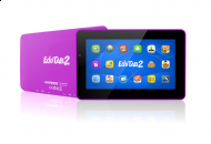 OVERMAX EduTab2 Purple Tablet dla dzieci LED 7" Multitouch Android 4.1 Wi-Fi HDMI USB SD Dwie Kamery - Overmax OV-EduTab2 Purple
