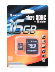 Karta pamięci micro SDHC 16GB class6 PLATINET - PLY0133