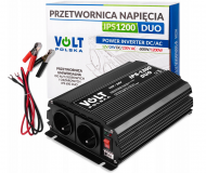 PRZETWORNICA NAPIĘCIA VOLT IPS 1200 DUO 12/24/230V (600/1200W) + USB - VOLT IPS1200 DUO 12/24 230V