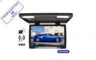NVOX RF1590 BL Monitor podwieszany podsufitowy LCD 15" cali LED IR FM VGA 12V 24V - NVOX RF 1590 IR BL 24V