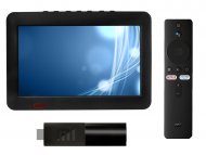 Telewizor przenośny turystyczny samochodowy LED 8" + XIAOMI MI STICK SMART - NVOX DVB8T + XIAOMI MI TV STICK FULL HD 1GB