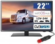 Telewizor samochodowy 22'' SMART webOS LED 12V 24V z tunerem DVB-T2 i DVB-S2  - Mistral MI-TV215FSL