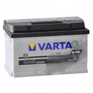 Akumulator VARTA BLACK DYNAMIC E9 70AH P+ 640A 12V - VARTA BLACK E9 70AH P+