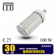 żarówka E27 corn 55W LED=100W metalowa 6000K zimna - INOXX E27 100W 6000K AL FS
